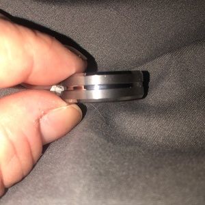 Men’s titanium wedding band
